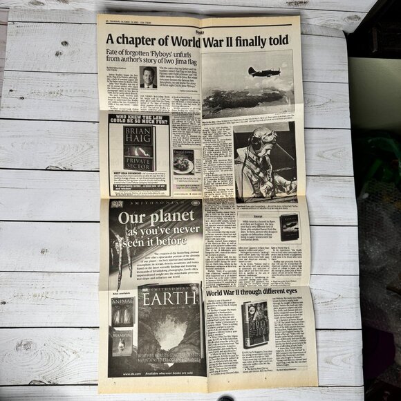 Flyboys James Bradley Hardcover Signed 1st Ed 2nd Printing WWII History Ephemera - Picture 9 of 10